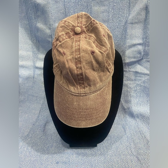 🍀 3/$15 Women’s Unbranded Plain Burgundy Baseball Cap - Picture 2 of 5